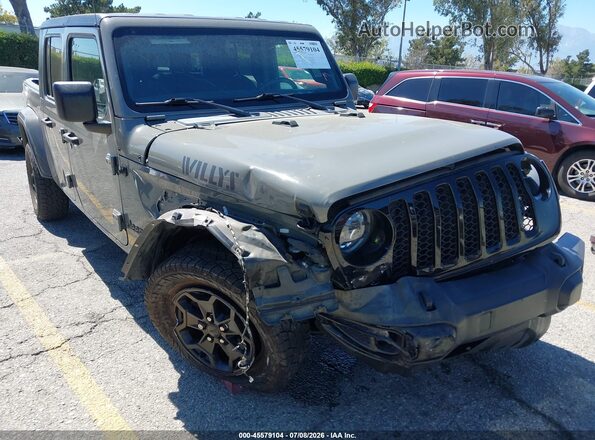 1C6HJTAG1PL507793 2023 JEEP GLADIATOR Gray Widok z przodu
