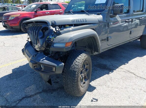 1C6HJTAG1PL507793 2023 JEEP GLADIATOR Gray Widok wnętrza z tyłu