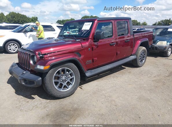 1C6HJTAG2ML518135 2021 JEEP GLADIATOR Бордовый Передняя левая четверть