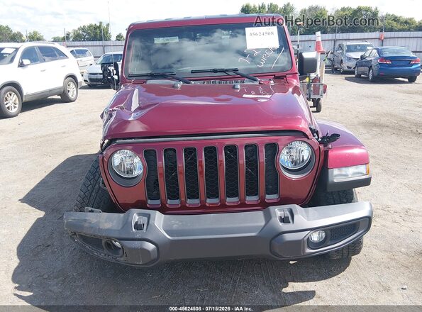 1C6HJTAG2ML518135 2021 JEEP GLADIATOR Бордовый Вид панели приборов