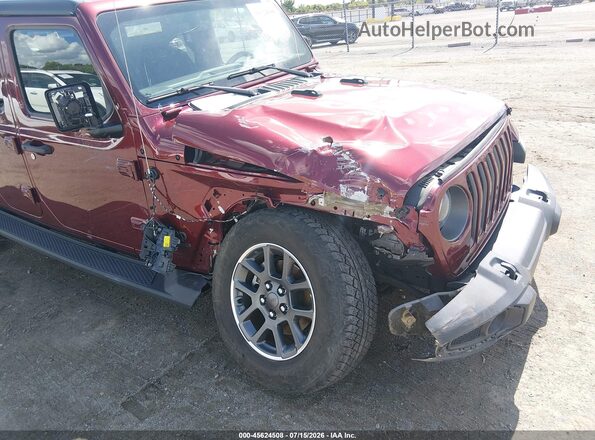 1C6HJTAG2ML518135 2021 JEEP GLADIATOR Бордовый Вид спереди
