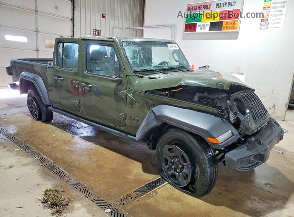 1C6HJTAG2PL542231 2023 JEEP GLADIATOR Green Передня права чверть