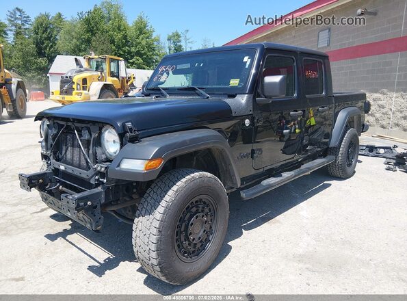 1C6HJTAG4LL146621 2020 JEEP GLADIATOR Black Przód lewy