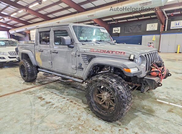 1C6HJTAG4LL192269 2020 JEEP GLADIATOR Серый Передняя правая четверть