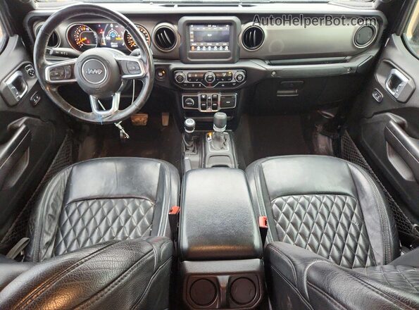 1C6HJTAG5LL137409 2020 JEEP GLADIATOR Black Widok deski rozdzielczej
