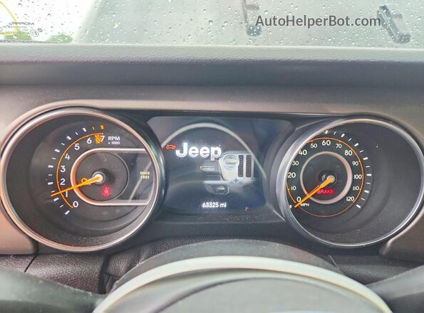 1C6HJTAG5LL137409 2020 JEEP GLADIATOR Black Widok zestawu wskaźników