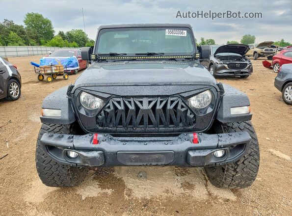 1C6HJTAG5LL137409 2020 JEEP GLADIATOR Black Widok z przodu