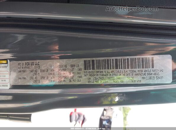 1C6HJTAG5LL168255 2020 JEEP GLADIATOR Gray ძრავის განყოფილების ხედი
