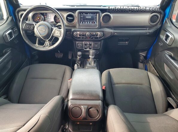 1C6HJTAG5ML561271 2021 JEEP GLADIATOR Синий Вид панели приборов