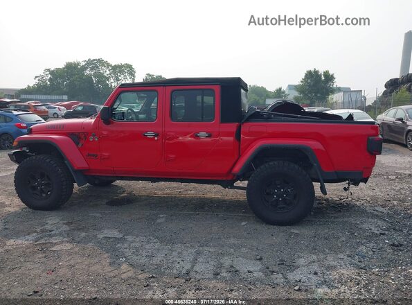 1C6HJTAG5NL135131 2022 JEEP GLADIATOR Red Սալոնի 360 աստիճան տեսք