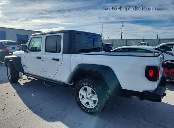1C6HJTAG6LL129254 2020 JEEP GLADIATOR White Հետևի ձախ
