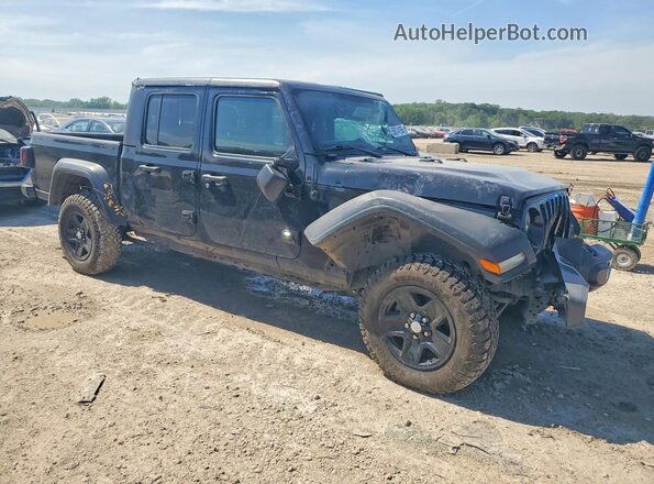 1C6HJTAG6LL141520 2020 JEEP GLADIATOR Black Передня права чверть