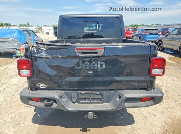 1C6HJTAG6LL141520 2020 JEEP GLADIATOR Black Вид ззаду