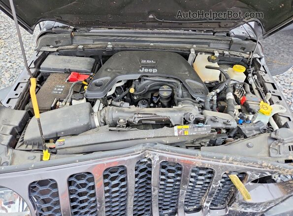 1C6HJTAG6LL206334 2020 JEEP GLADIATOR Gray უკანა სალონის ხედი