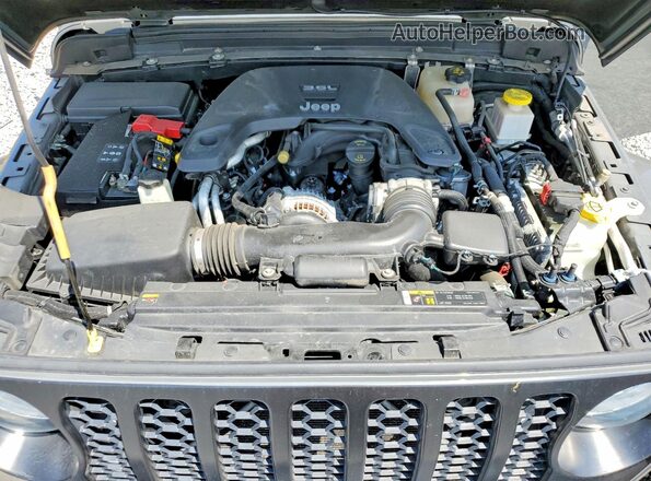 1C6HJTAG6ML502939 2021 JEEP GLADIATOR Gray უკანა სალონის ხედი