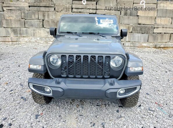 1C6HJTAG6ML502939 2021 JEEP GLADIATOR Gray წინა ხედი