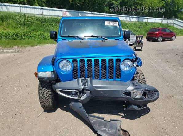 1C6HJTAG6ML550277 2021 JEEP GLADIATOR Blue Widok z przodu