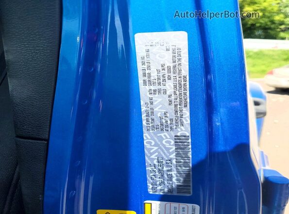 1C6HJTAG6ML550277 2021 JEEP GLADIATOR Blue Widok naklejki z numerem VIN