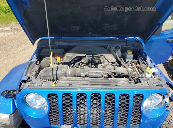 1C6HJTAG6ML550277 2021 JEEP GLADIATOR Blue Widok wnętrza z tyłu