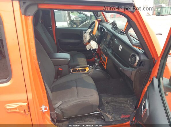 1C6HJTAG7LL144104 2020 JEEP GLADIATOR Orange Widok wnętrza z przodu