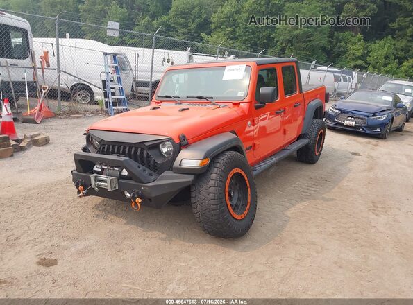 1C6HJTAG7LL144104 2020 JEEP GLADIATOR Orange Przód lewy