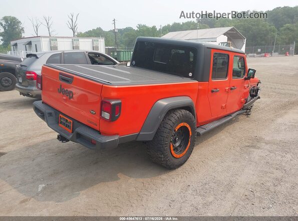 1C6HJTAG7LL144104 2020 JEEP GLADIATOR Orange Tył prawy
