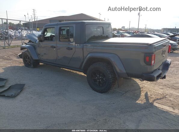 1C6HJTAG7NL157017 2022 JEEP GLADIATOR Gray Trasero izquierdo