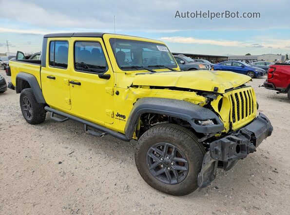 1C6HJTAG7PL554021 2023 JEEP GLADIATOR Yellow Przód prawy