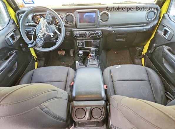 1C6HJTAG7PL554021 2023 JEEP GLADIATOR Yellow Widok deski rozdzielczej