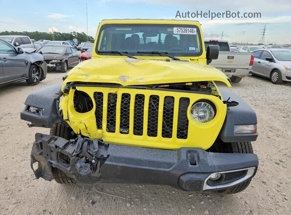1C6HJTAG7PL554021 2023 JEEP GLADIATOR Yellow Widok z przodu