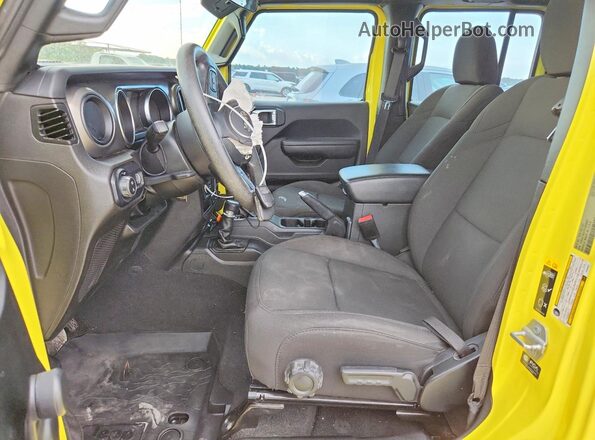 1C6HJTAG7PL554021 2023 JEEP GLADIATOR Yellow Widok wnętrza z przodu