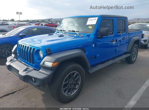 1C6HJTAG8LL161316 2020 JEEP GLADIATOR Blue Передня ліва чверть