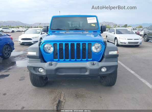 1C6HJTAG8LL161316 2020 JEEP GLADIATOR Blue Вид спереду