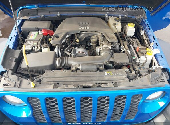 1C6HJTAG8LL161316 2020 JEEP GLADIATOR Blue Вид ззаду