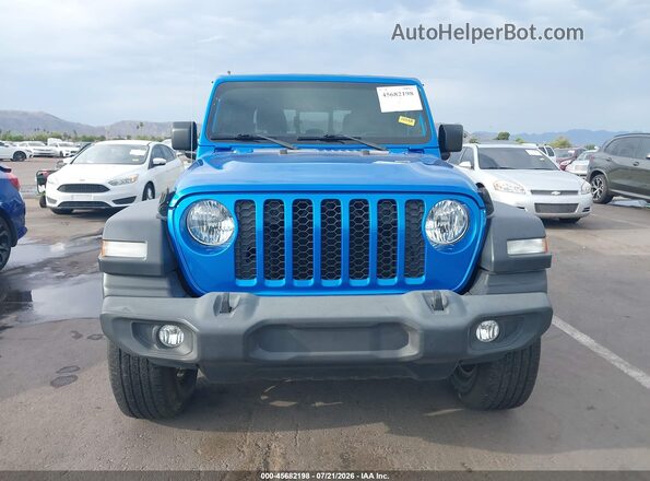 1C6HJTAG8LL161316 2020 JEEP GLADIATOR Blue Вид щитка приладів