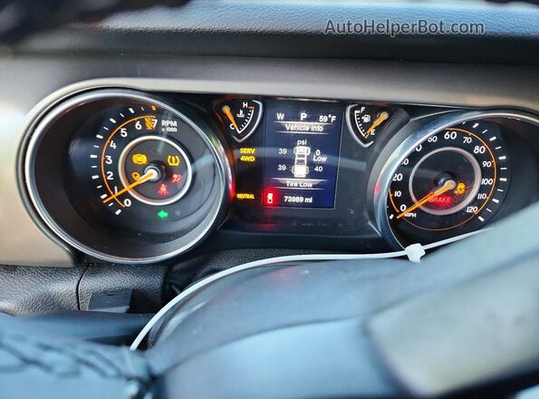 1C6HJTAG8LL183364 2020 JEEP GLADIATOR Black Vista del cuadro de instrumentos