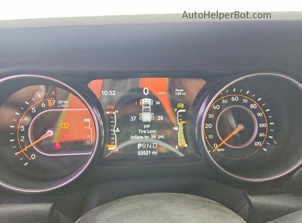 1C6HJTAG8LL199564 2020 JEEP GLADIATOR Black Instrument cluster view