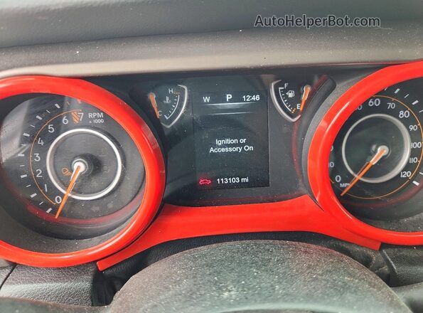 1C6HJTAG8LL211910 2020 JEEP GLADIATOR Black Vista del cuadro de instrumentos