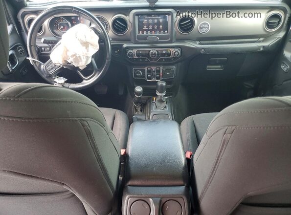 1C6HJTAG8LL216430 2020 JEEP GLADIATOR Gray Widok deski rozdzielczej