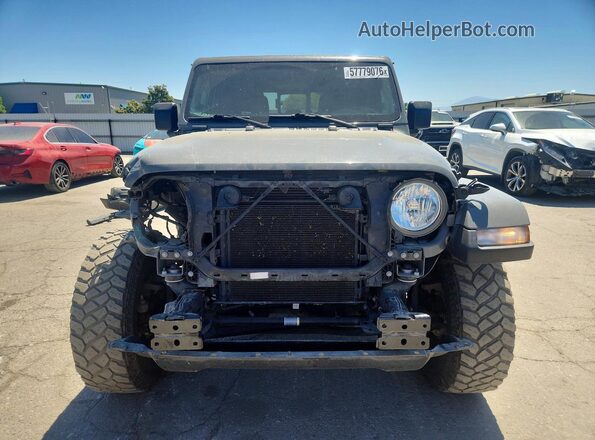 1C6HJTAG8ML568313 2021 JEEP GLADIATOR Gray Front view