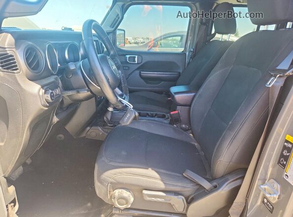 1C6HJTAG8ML568313 2021 JEEP GLADIATOR Gray Front interior view