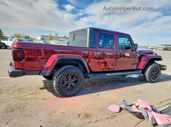1C6HJTAG8NL106920 2022 JEEP GLADIATOR Burgundy უკანა მარჯვენა