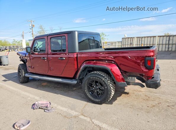 1C6HJTAG8NL106920 2022 JEEP GLADIATOR Burgundy უკანა მარცხენა