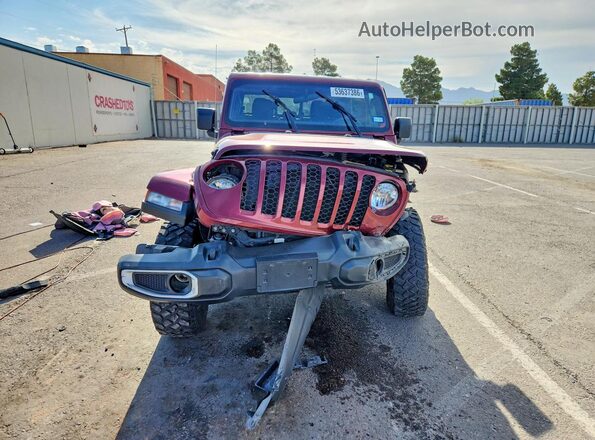 1C6HJTAG8NL106920 2022 JEEP GLADIATOR Burgundy წინა ხედი