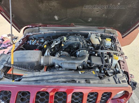 1C6HJTAG8NL106920 2022 JEEP GLADIATOR Burgundy უკანა სალონის ხედი