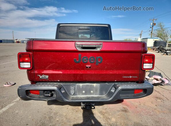 1C6HJTAG8NL106920 2022 JEEP GLADIATOR Burgundy უკანა ხედი