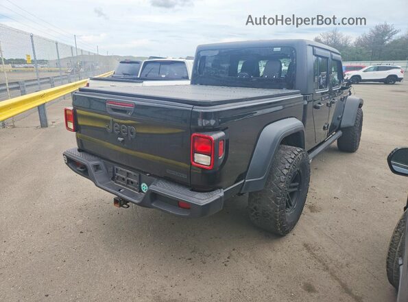 1C6HJTAG9LL124534 2020 JEEP GLADIATOR Черный Задняя правая четверть