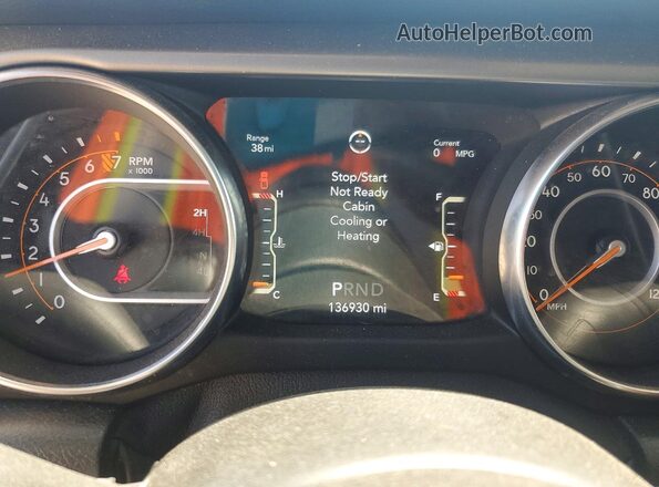 1C6HJTAG9ML514146 2021 JEEP GLADIATOR Blue Instrument cluster view