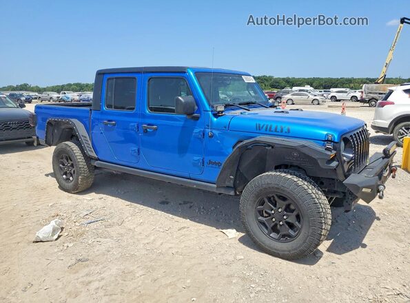 1C6HJTAG9ML514146 2021 JEEP GLADIATOR Blue Front right