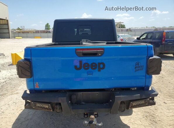 1C6HJTAG9ML514146 2021 JEEP GLADIATOR Blue Rear view
